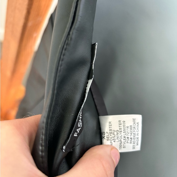 Like New! Vegan Leather Fashion Nova Mini Skirt - Picture 5 of 5